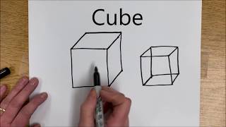 How to Draw 3D Shapes [upl. by Annairdua738]