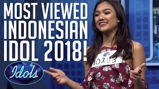 TOP 10 MOST VIEWED INDONESIAN IDOL 2018 AUDITIONS  Idols Global [upl. by Duleba636]