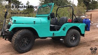 1965 Jeep CJ5 Restoration Full Video [upl. by Rodger]