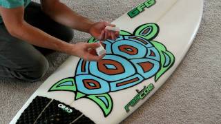 How to Wax a Surfboard Perfectly in a Few Minutes [upl. by Camella]