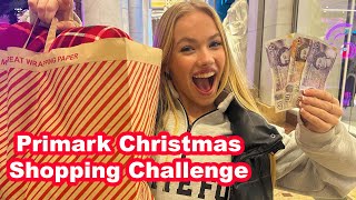 PRIMARK CHRISTMAS CHALLENGE HAUL  VLOGMAS [upl. by Araminta]