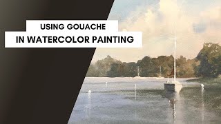 Using Gouache To Create Highlights in Watercolor Painting  Matthew White [upl. by Adniralc922]