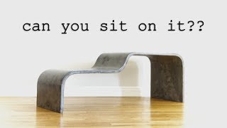 DIY UltraThin Curved Concrete Bench  How to Make [upl. by Piers]