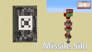 Vertical Missile Silo in Minecraft  Tutorial [upl. by Euqinad]