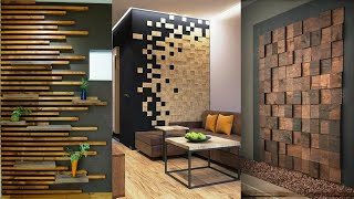 100 Wooden wall decorating ideas for living room interior wall design 2025 [upl. by Efal]