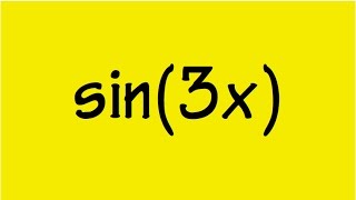 sin3x in terms of sinx [upl. by Atiekan935]