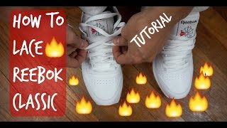 How to Lace Reebok Classics Nikes Jordans 2020 HD [upl. by Brewer801]