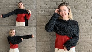 CROCHET SWEATER SCARF  FREE PATTERN [upl. by Christiane]