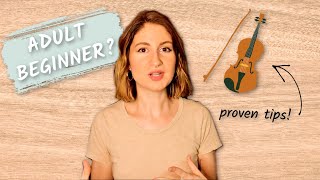 Violin Tips For ADULT Beginners [upl. by Gael]