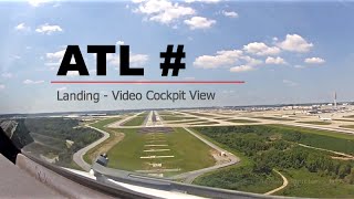 Landing at Atlanta  William B Hartsfield Intl Airport ATLKATL USA  Cockpit View [upl. by Alludba]