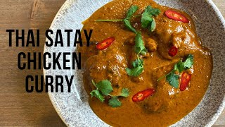 Thai Satay Chicken Curry Recipe  The Best [upl. by Elvira]