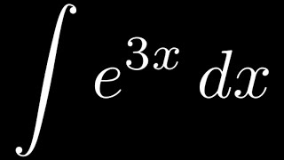 Integral of e3x [upl. by Edea]