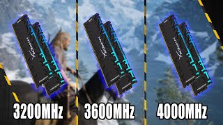 3200 vs 3600 vs 4000MHz RAM Ryzen 5 5600X RAM Speed Comparison in Gaming [upl. by Sesilu351]