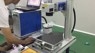 30W raycus fiber laser marking with 170170mm marking area [upl. by Denn251]