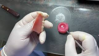 Trick to Gluing a Broken Denture [upl. by Atniuq669]