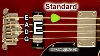 Bass Guitar Tuner  E Standard Tuning E A D G 4 Strings [upl. by Aivull915]