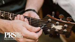 How To Make A Simple Truss Rod Adjustment  PRS Guitars [upl. by Callean]