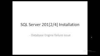 Database Engine Services failed [upl. by Nahs]