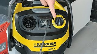 Karcher WD6 P PREMIUM Vacuum Cleaner  unbox and test [upl. by Tomasine]