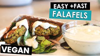 Healthy FALAFEL amp TZATZIKI  Vegan Oil Free [upl. by Ocirema]