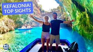 KEFALONIA GREECE Travel Vlog TOP SIGHTS  Lake MELISSANI SAMI DROGARATI Cave amp ARGOSTOLI [upl. by Adrien187]