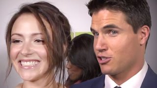 Italia Ricci Talks Fiance Robbie Amell at THE DUFF Premiere [upl. by Dwayne382]