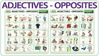 Adjectives Opposites in English  Learn English Adjectives and their Opposites  64 Adjectives [upl. by Anivid411]