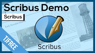 Scribus Demo  Free Desktop Publishing Adobe Indesign Alternative [upl. by Atilegna631]