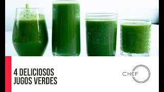 Cómo ELIMINAR lo que tu cuerpo no necesita con estos 4 Jugos Verdes [upl. by Aleciram]