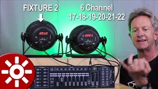 How to program DMX lights for beginners simple lesson [upl. by Matthew]