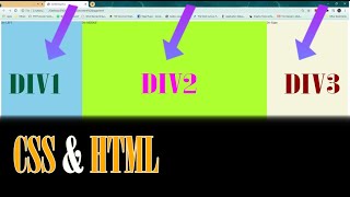 Aligning Divs Side by Side CSS amp HTML tutorial [upl. by Enymsaj]