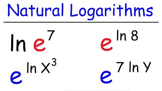 Natural Logarithms [upl. by Cadman79]