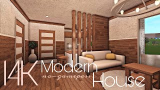 BLOXBURG 14K MODERN HOUSE  NOGAMEPASS [upl. by Amliw]