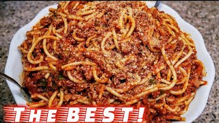 Classic Spaghetti and Meat Sauce  Meat Sauce Recipe  The simple way [upl. by Vardon]