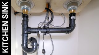 How to Connect a Kitchen Sink Drain [upl. by Aicened]