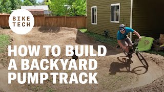 How to build a backyard pump track [upl. by Eanel]