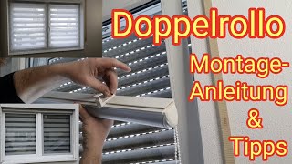 Doppelrollo DIYAnleitung zur Montage amp Tipps  do it yourself Klemmfix montage ohne bohren [upl. by Choong]