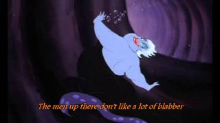 The Little Mermaid  Poor unfortunate souls lyrics [upl. by Nagad]