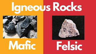 Igneous RocksExtrusiveIntrusiveMaficFelsic [upl. by Haggi]