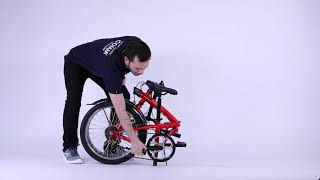 How to Fold and Unfold TILT 120 FOLDING BIKE [upl. by Leumhs]