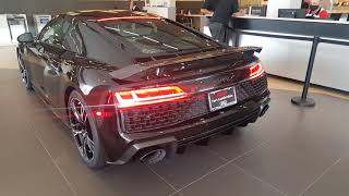 2020 Audi R8 V10 performance  cold start sound and loud revs [upl. by Cassiani]