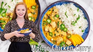 Mango Chicken Curry Recipe  EASY 30Minute Dinner [upl. by Sletten]