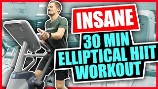 Insane 30 Minute Elliptical Workout  HIIT Workout [upl. by Liggitt]