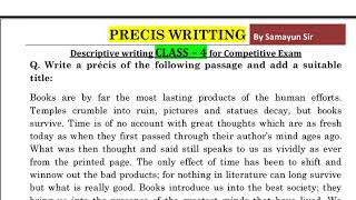 PRECIS WRITING [upl. by Sandi]