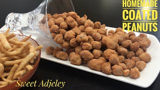 COATED PEANUTS  GROUNDNUTS  NKATIE BURGER  STEP BY STEP RECIPE [upl. by Torrie676]