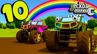 10 Muddy Trucks Song｜Geckos Garage｜Songs amp Nursery Rhymes｜Trucks For Kids｜Learning For Toddlers [upl. by Euqenimod]