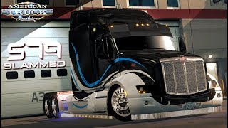 PETERBILT SLAMMED 579  BUILD AND DRIVE CUSTOM RIG  AMERICAN TRUCK SIMULATOR [upl. by Petras]