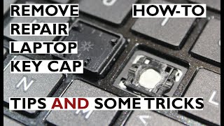 How to Remove a Key Cap from a Laptop Keyboard and do repairs cleaning [upl. by Llenram915]