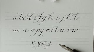 how to write in calligraphy  alphabet for beginners [upl. by Bishop935]