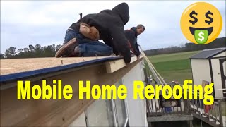 HOW TO Repair Single Wide Mobile Home Trailer Roof Training [upl. by Ityak]